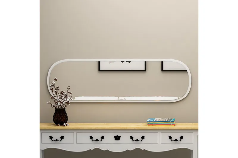 Zeos Speil 40 cm Rektangulær - Hvit - Interiør - Speil - Veggspeil