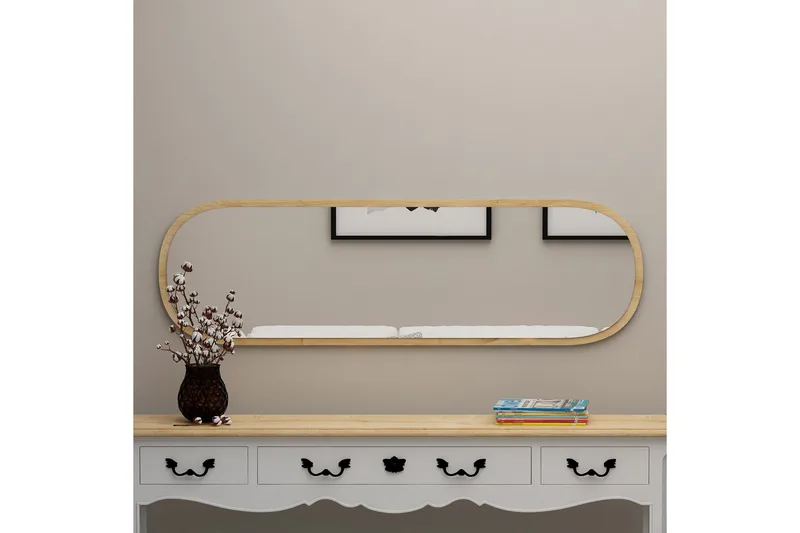 Zeos Speil 40 cm Rektangulær - Tre/Natur - Interiør - Speil - Veggspeil