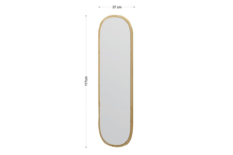 Zeos Speil 40 cm Rektangulær - Tre/Natur - Interiør - Speil - Veggspeil