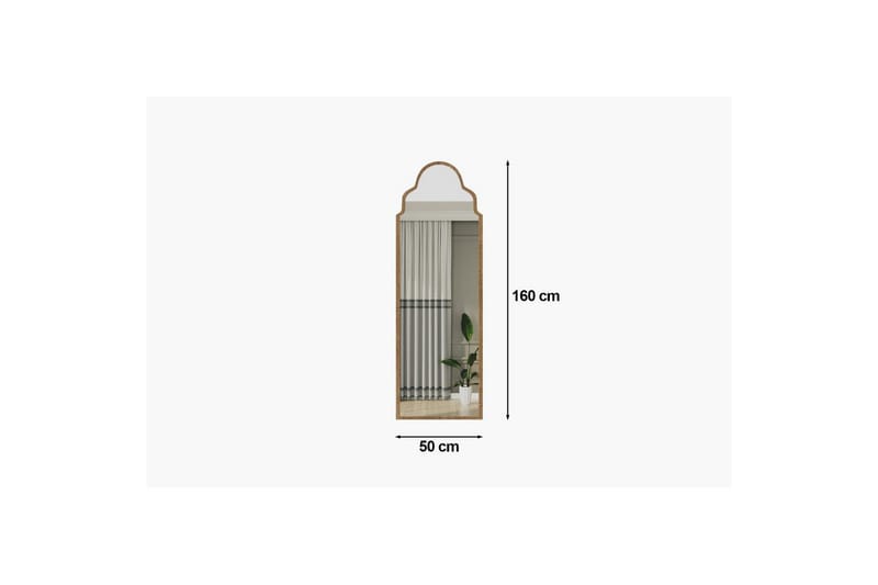 Vetra Gulvspeil 50x160 cm - Rødfarget tre - Interiør - Speil - Gulvspeil