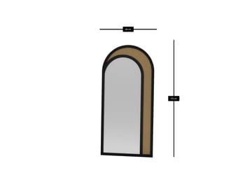 Voran Gulvspeil 80x170 cm - Svart - Interiør - Speil - Gulvspeil