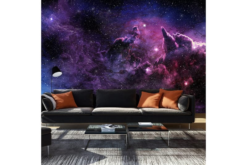 Fototapet Purple Nebula 400x280 - Artgeist sp. z o. o. - Tapet stue - Tapet soverom - Kjøkkentapeter - Fototapeter