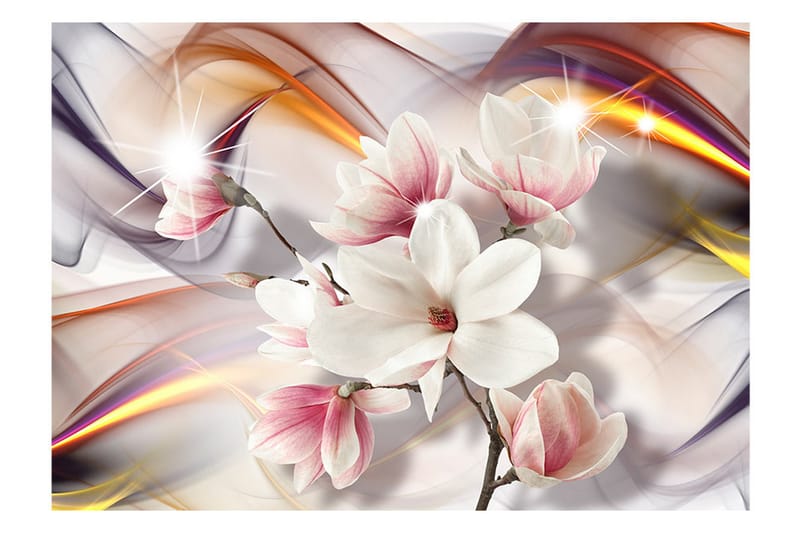 Fototapet Artistic Magnolias 150x105 - Artgeist sp. z o. o. - Tapet stue - Fototapeter - Kjøkkentapeter - Tapet soverom