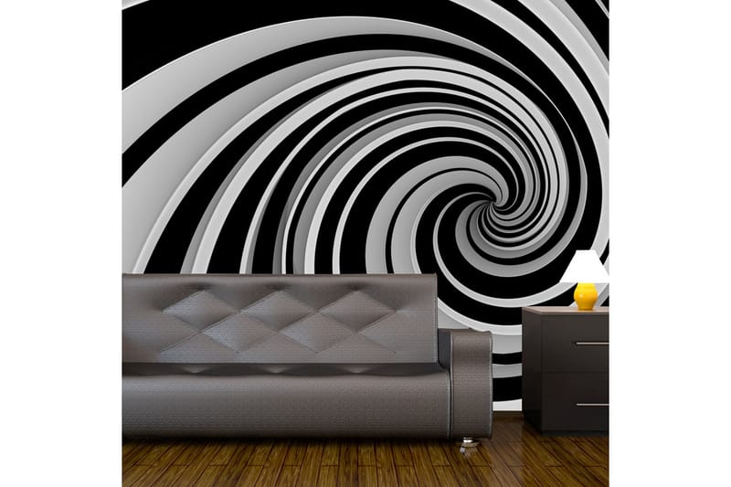 Fototapet Black And White Swirl 300x231 - Artgeist sp. z o. o. - Tapet stue - Fototapeter - Kjøkkentapeter - Tapet soverom