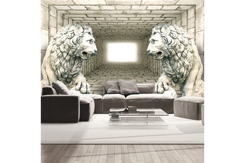 Fototapet Chamber Of Lions 250x175 - Artgeist sp. z o. o. - Tapet stue - Fototapeter - Kjøkkentapeter - Tapet soverom