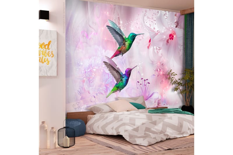 FOTOTAPET Colorful Hummingbirds 250x175 - Artgeist sp. z o. o. - Tapet stue - Fototapeter - Kjøkkentapeter - Tapet soverom