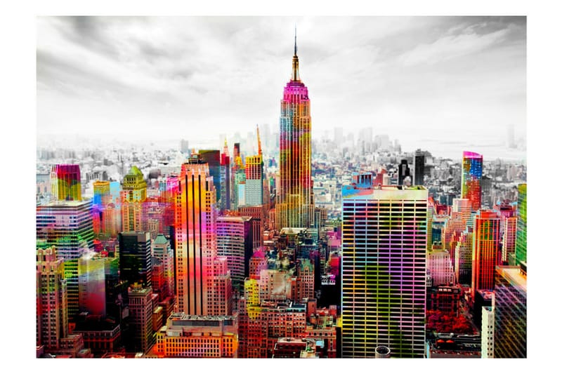 Fototapet Colors Of New York City II 300x210 - Artgeist sp. z o. o. - Tapet stue - Fototapeter - Kjøkkentapeter - Tapet soverom