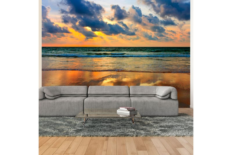 Fototapet Fargeglad Solnedgangen Over Havet 400x309 - Artgeist sp. z o. o. - Tapet stue - Tapet soverom - Kjøkkentapeter - Fototapeter