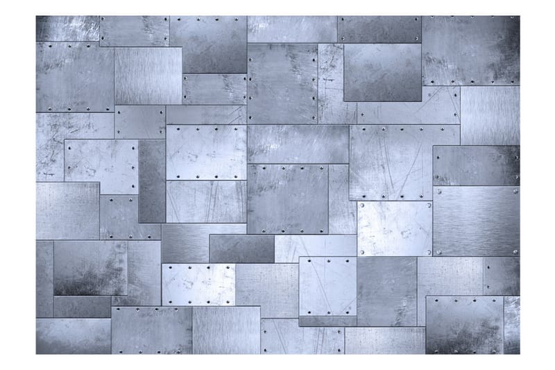 Fototapet Industrial Mosaic 100x70 - Artgeist sp. z o. o. - Tapet stue - Fototapeter - Kjøkkentapeter - Tapet soverom