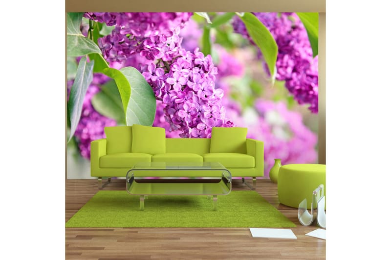 Fototapet Lilac Flowers 150x105 - Artgeist sp. z o. o. - Tapet stue - Fototapeter - Kjøkkentapeter - Tapet soverom