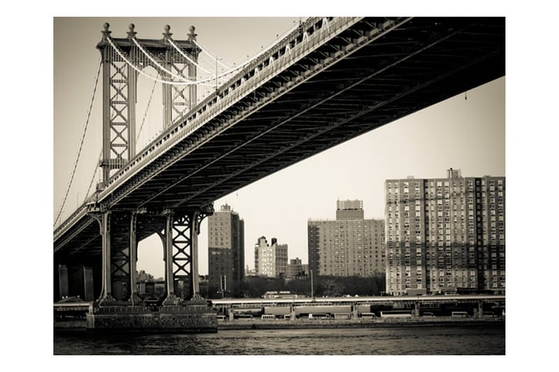 Fototapet Manhattan Bridge New York 300x231 - Artgeist sp. z o. o. - Tapet stue - Tapet soverom - Kjøkkentapeter - Fototapeter
