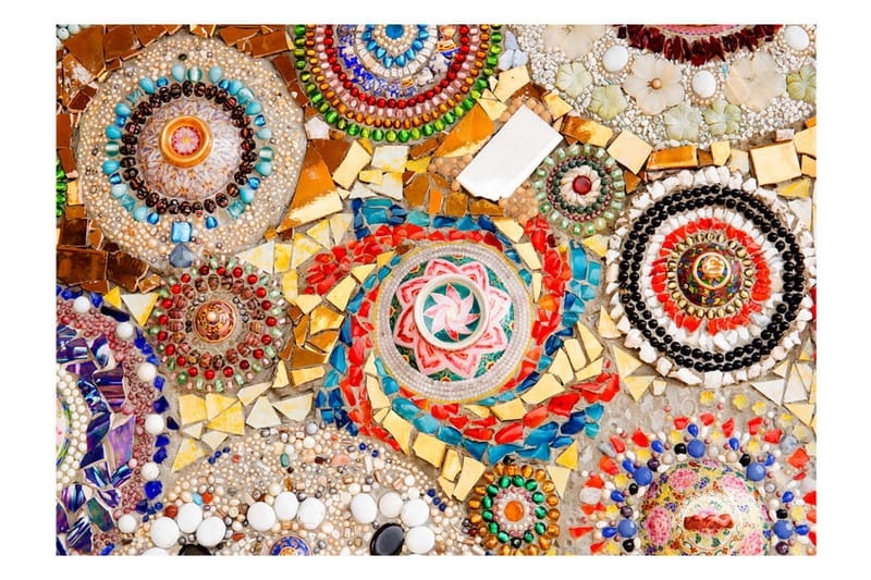 Fototapet Moroccan Mosaic 100x70 - Artgeist sp. z o. o. - Tapet stue - Fototapeter - Kjøkkentapeter - Tapet soverom