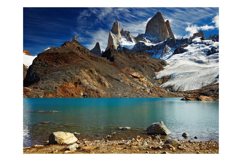 Fototapet Mount Fitz Roy Patagonia Argentina 200x154 - Artgeist sp. z o. o. - Tapet stue - Fototapeter - Kjøkkentapeter - Tapet soverom