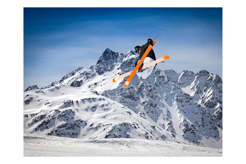 Fototapet Mountain Ski 300x231 - Artgeist sp. z o. o. - Tapet stue - Tapet soverom - Kjøkkentapeter - Fototapeter