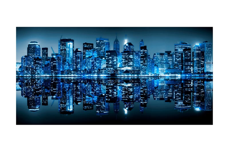 Fototapet XXL Ocean Av Lys NYC 550x270 - Artgeist sp. z o. o. - Tapet stue - Tapet soverom - Kjøkkentapeter - Fototapeter