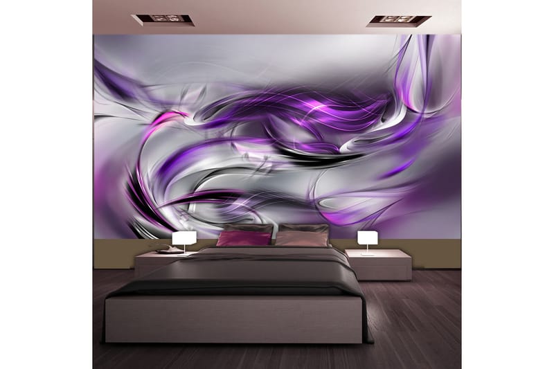 Fototapet XXL Purple Swirls II 500x280 - Artgeist sp. z o. o. - Tapet stue - Fototapeter - Kjøkkentapeter - Tapet soverom