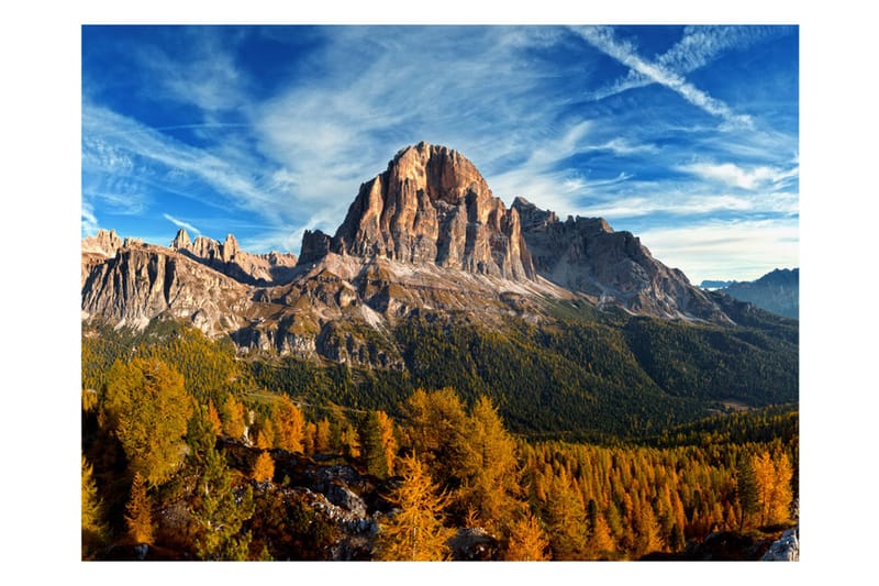Fototapet Panoramic view of the Italian Dolomites 200x154 - Artgeist sp. z o. o. - Tapet stue - Fototapeter - Kjøkkentapeter - Tapet soverom