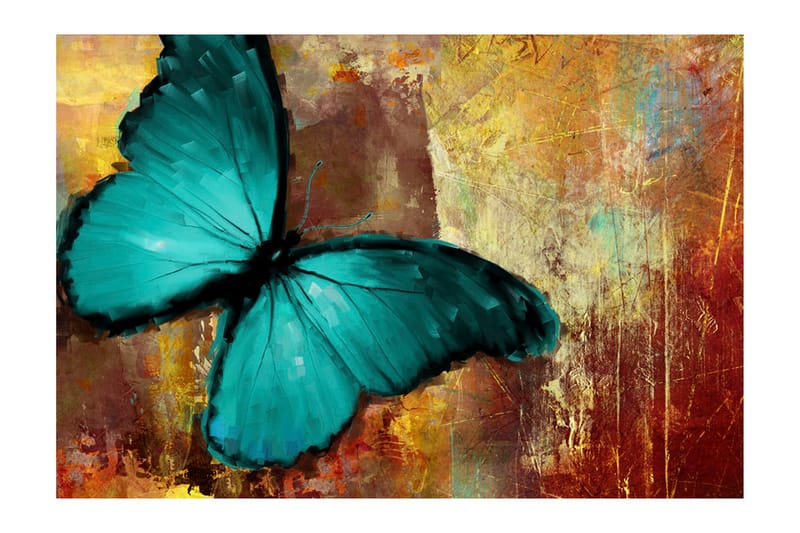 Fototapet Painted Butterfly 400x270 - Artgeist sp. z o. o. - Tapet stue - Fototapeter - Kjøkkentapeter - Tapet soverom