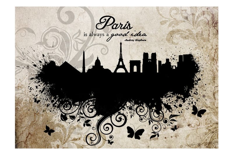 Tapet Paris Is Always A Good Idea Vintage 150x105 - Artgeist sp. z o. o. - Tapet stue - Fototapeter - Kjøkkentapeter - Tapet soverom