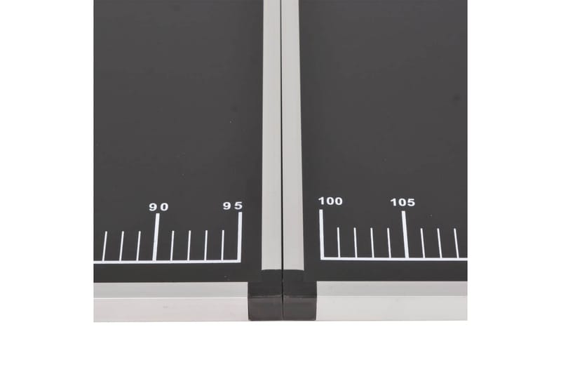Foldbart tapetbord MDF og aluminium 200x60x78 cm - Svart - Tapetbord