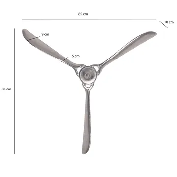 Corela Veggdekorasjon 85 cm - Sølvfarget - Interiør - Dekorasjon & innredningsdetaljer - Pyntegjenstander - Skulptur