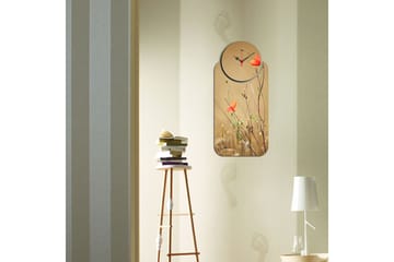 Decorative MDF Clock (2 Pieces) 68x32 - Interiør - Veggdekorasjon - Klokker