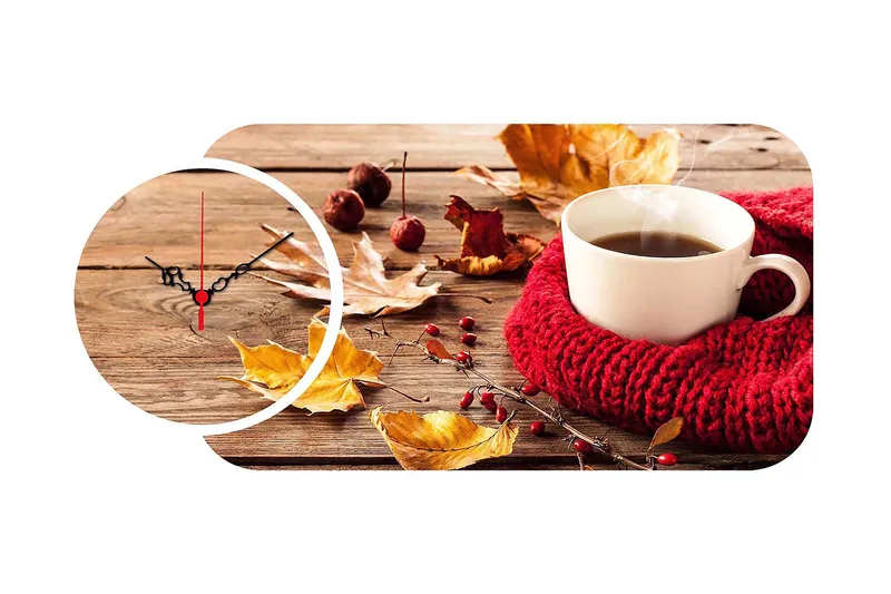 Decorative MDF Clock (2 Pieces) 68x32