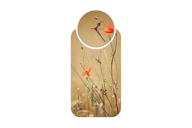 Decorative MDF Clock (2 Pieces) 68x32