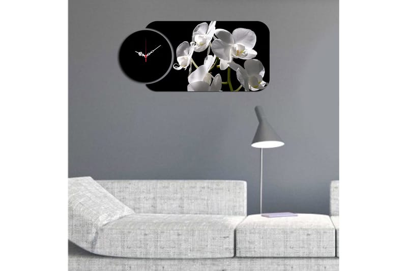 Decorative MDF Clock (2 Pieces) 68x32 - Interiør - Veggdekorasjon - Klokker