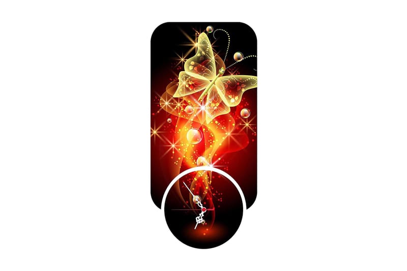 Decorative MDF Clock (2 Pieces) 68x32