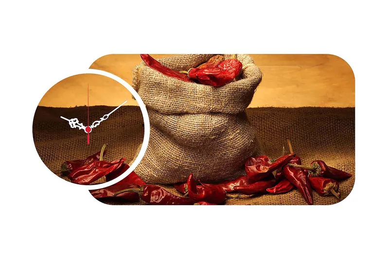 Decorative MDF Clock (2 Pieces) 68x32