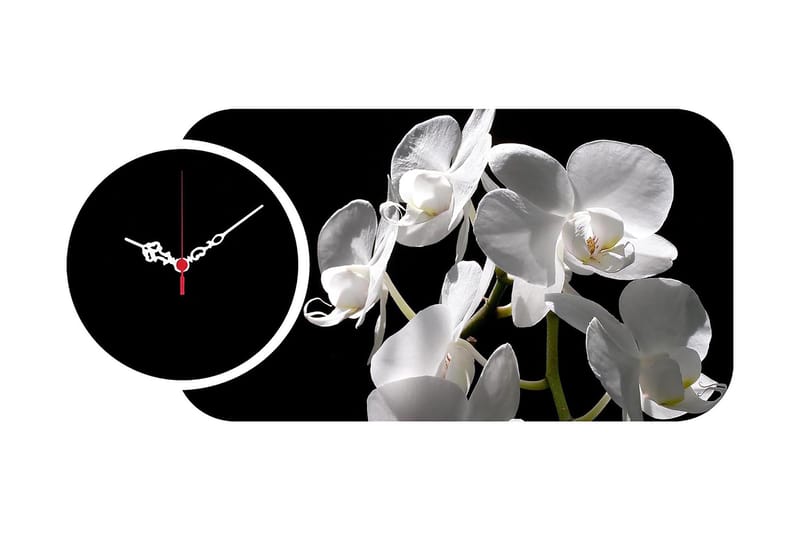 Decorative MDF Clock (2 Pieces) 68x32