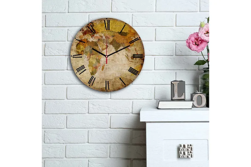 Decorative MDF Clock 30x - Interiør - Veggdekorasjon - Klokker