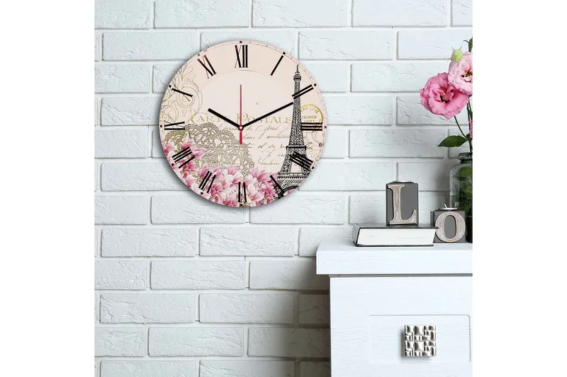 Decorative MDF Clock 30x - Interiør - Veggdekorasjon - Klokker