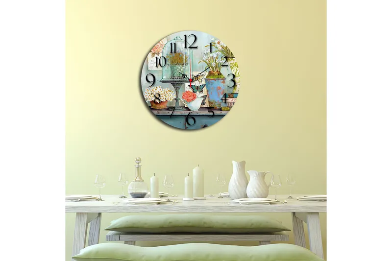 Decorative MDF Clock 40x - Interiør - Veggdekorasjon - Klokker