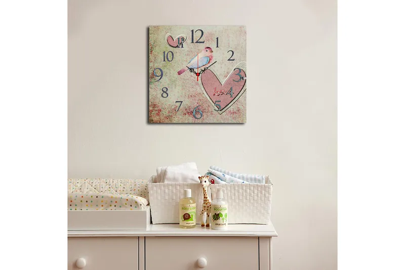 Decorative MDF Clock 40x40 - Interiør - Veggdekorasjon - Klokker
