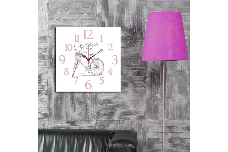 Decorative MDF Clock 40x40 - Interiør - Veggdekorasjon - Klokker