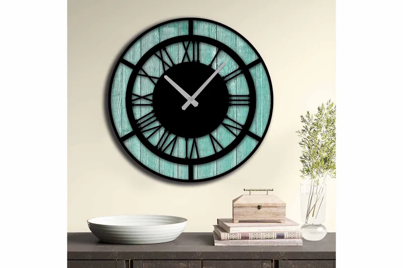 Decorative MDF Clock 50x - Interiør - Veggdekorasjon - Klokker