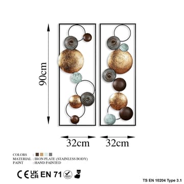Decorative Metal Wall Accessory Wallxpert - Interiør - Veggdekorasjon - Dekorativ plast