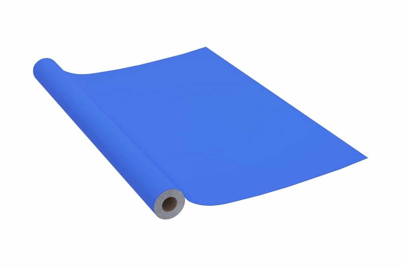 Selvklebende folie til møbler høyglans blå 500x90 cm PVC - Blå - Dekorativ plast