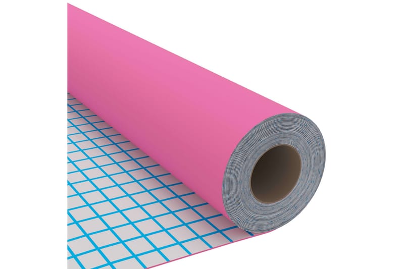 Selvklebende folie til møbler høyglans rosa 500x90 cm PVC - Rosa - Dekorativ plast