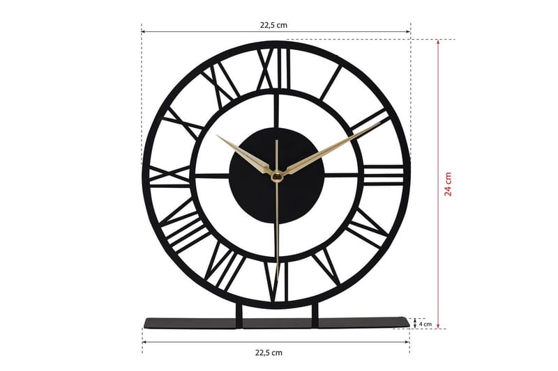Edror Veggklokke 25 cm - Interiør - Veggdekorasjon - Klokker