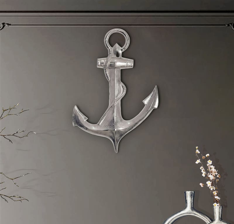 Eliena Veggdekorasjon 47 cm - Sølvfarget - Interiør - Dekorasjon & innredningsdetaljer - Pyntegjenstander - Skulptur