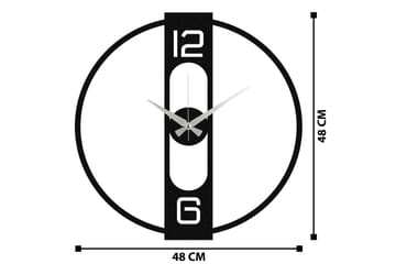 Enzo - Svart - Interiør - Veggdekorasjon - Klokker