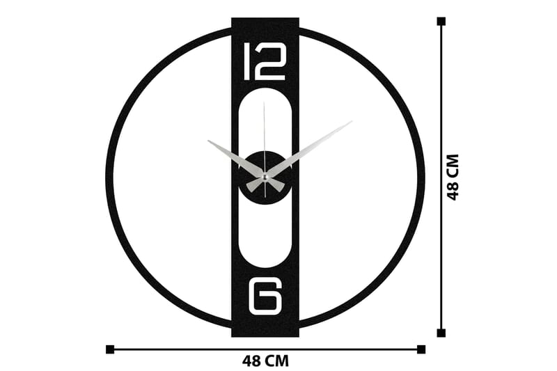 Enzo - Svart - Interiør - Veggdekorasjon - Klokker
