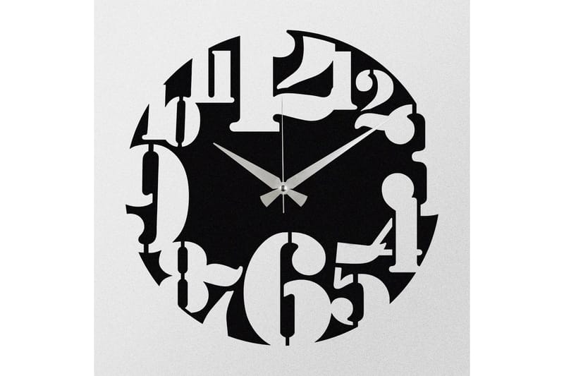 Enzoclock - S001 - Svart - Interiør - Veggdekorasjon - Klokker