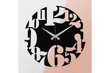 Enzoclock - S001 - Svart - Interiør - Veggdekorasjon - Klokker