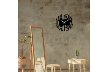 Enzoclock - S001 - Svart - Interiør - Veggdekorasjon - Klokker