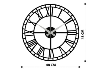 Enzoclock - S002 - Svart - Interiør - Veggdekorasjon - Klokker