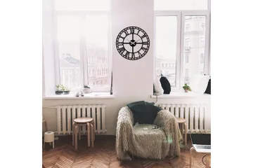 Enzoclock - S002 - Svart - Interiør - Veggdekorasjon - Klokker